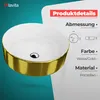 LAVITA Aufsatzwaschtisch Merida Gold/White | Produktbild-Vorschau 3