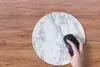 MuchoWow® Mauspad Mousepad Marmor - Weiß - Grau 40x40 cm - Produktbild-Vorschau 3