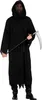Kostüm Halloween Henker Robe ohne Gesicht schwarz, Produktbild-Vorschau 1