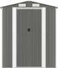 vidaXL Tuinhuis, lichtgrijs, 192x357x223 cm, verzinkt staal Productafbeelding-voorbeeld 3