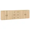 Sideboards 3 Stk. Sonoma-Eiche Holzwerkstoff Produktbild-Vorschau 1