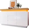Sweiko Kommode, Hochglanz Sideboard mit 2 Türen und 3 Produktbild-Vorschau 11