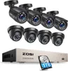 ZOSI 8CH 2MP Überwachungskamera Set Aussen und Innen, 4X Produktbild-Vorschau 1