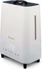 A white humidifier with a black top and a digital display on the front. Produktbild-Vorschau