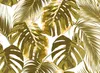 Monstera Tapete in Gold | Urban Jungle Fototapete mit Produktbild-Vorschau 1