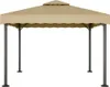 vidaXL Pavillon Taupe 3x3 m Aluminium und Stahl Produktbild-Vorschau 1
