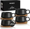 MIAMIO - 4 x 320 ml Cappuccinotassen Set, Cappuccino Tassen Produktbild-Vorschau 1