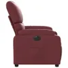 Poltrona Reclinabile Elettrica Rosso Vino in Pelle finta Anteprima dell’immagine prodotto 8