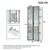 Vitrine Schranktür aus gehärtetem Glas,Lagerschrank mit Produktbild-Vorschau 5