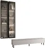 Wohnwand kaschmir Serie 3 mit TV Lowboard 200cm und 2 Produktbild-Vorschau 3