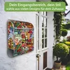 banjado Design Briefkasten Stahl silber mit Zeitungsfach Produktbild-Vorschau 3