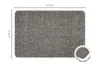 Fußmatte 50 x 80 Granit Waschbar Baumwolle Schmutzfangmatte Produktbild-Vorschau 4