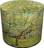 Bertoni Velours Sitzpouf Van Gogh Orchard – runder Hocker Produktbild-Vorschau 1