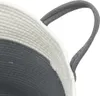 vidaXL Úložný kôš sivý a biely Ø38x46 cm bavlna Náhľad obrázku produktu 6