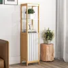 GOPLUS Badezimmerschrank, Hochschrank mit verstellbarem Produktbild-Vorschau 2