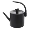 A black electric kettle with a gooseneck spout and a curved handle, shown against a white background. Podgląd zdjęcia produktu