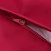 Close-up of a red fabric with a zipper. Produktbild-Vorschau