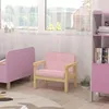 AIYAPLAY kinderfauteuil, bekleed kinderbankje met houten Productafbeelding-voorbeeld 2