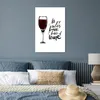 MuchoWow® Poster Wein Zitat "all you need is love and a Produktbild-Vorschau 4