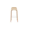 Miliboo - Skandinavischer Barhocker aus Eichenholz H68 cm Produktbild-Vorschau 3