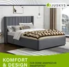 Juskys Polsterbett Savona 120x200 cm - Bett mit Stauraum, Produktbild-Vorschau 7