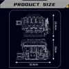 Blueprint-style diagram showing the dimensions of a model engine. Náhľad obrázku produktu
