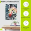 ARTland Poster Prisma Zebra II Größe: 45x60 cm Produktbild-Vorschau 2
