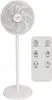 A white stand fan with a remote control. Podgląd zdjęcia produktu