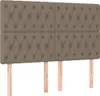 The Living Store Boxspringbett mit Matratze Taupe 140x190 Produktbild-Vorschau 4