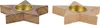 Teelichthalter Holz 11,5cm in Stern Form 1 Stück sortiert Produktbild-Vorschau 1
