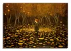 Wallario Poster - Goldener Wald, Kunstdruck Größe: 70 x 100 Produktbild-Vorschau 1