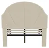 Lit d'enfant UnboxG 90 x 190 cm, beige, en velours, avec Voir les images du produit 10