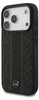 A black iPhone case with a textured pattern and a Mercedes-Benz logo. Podgląd zdjęcia produktu