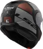 LS2 FF908 Strobe II Orion casque pliable, noir mat/gris, XL Voir les images du produit 8
