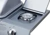 A close-up view of a gas grill's side burner and control panel. Produktbild-Vorschau