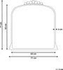 BELIANI Nástěnné zrcadlo zlaté kovové 71 x 71 cm nástěnné Náhled obrázku produktu 3
