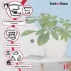 KOTARBAU® Květináč s podšálkem Bílý ⌀ 38 cm Výška: 33 cm Náhled obrázku produktu 5