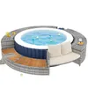 Merax Whirlpool Verkleidung Polyrattan Poolleiter Produktbild-Vorschau 5