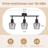 ZMH Deckenlampe Schwarz 3 Flamming E14 Deckenstrahler Produktbild-Vorschau 7