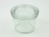 A clear glass jar with a lid, shown on a white background. Anteprima dell’immagine prodotto