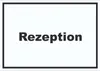 Rezeption Schild mit Text Anmeldung Eingang waagerecht A5 Produktbild-Vorschau 1