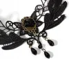 CHOKER Spitze Stickerei Schwarz HALSKETTE Gothic CH07 Produktbild-Vorschau 5