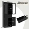 COSTWAY 160 cm hoher Badezimmerschrank, freistehender Produktbild-Vorschau 7