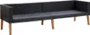 vidaXL 3-Sitzer-Gartensofa mit Auflagen Poly Rattan Schwarz Produktbild-Vorschau 3