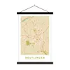 MuchoWow® Textilposter Jahrgang - Reutlingen - Karte - Produktbild-Vorschau 1