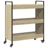 vidaXL Küchenwagen Sonoma-Eiche 70x30x82 cm Holzwerkstoff Produktbild-Vorschau 1