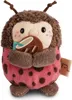 A plush toy ladybug holding a coconut drink. Produktbild-Vorschau