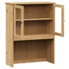 A wooden cabinet with glass doors. Voir les images du produit