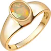 V Ring 585/- Gold gelb 017 (53,5) Opal weiß 400370113-7 Produktbild-Vorschau 1