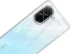 Close-up of the back of a transparent phone case on a white background. Produktbild-Vorschau